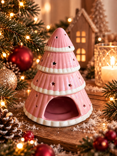 Brûleur sapin rose