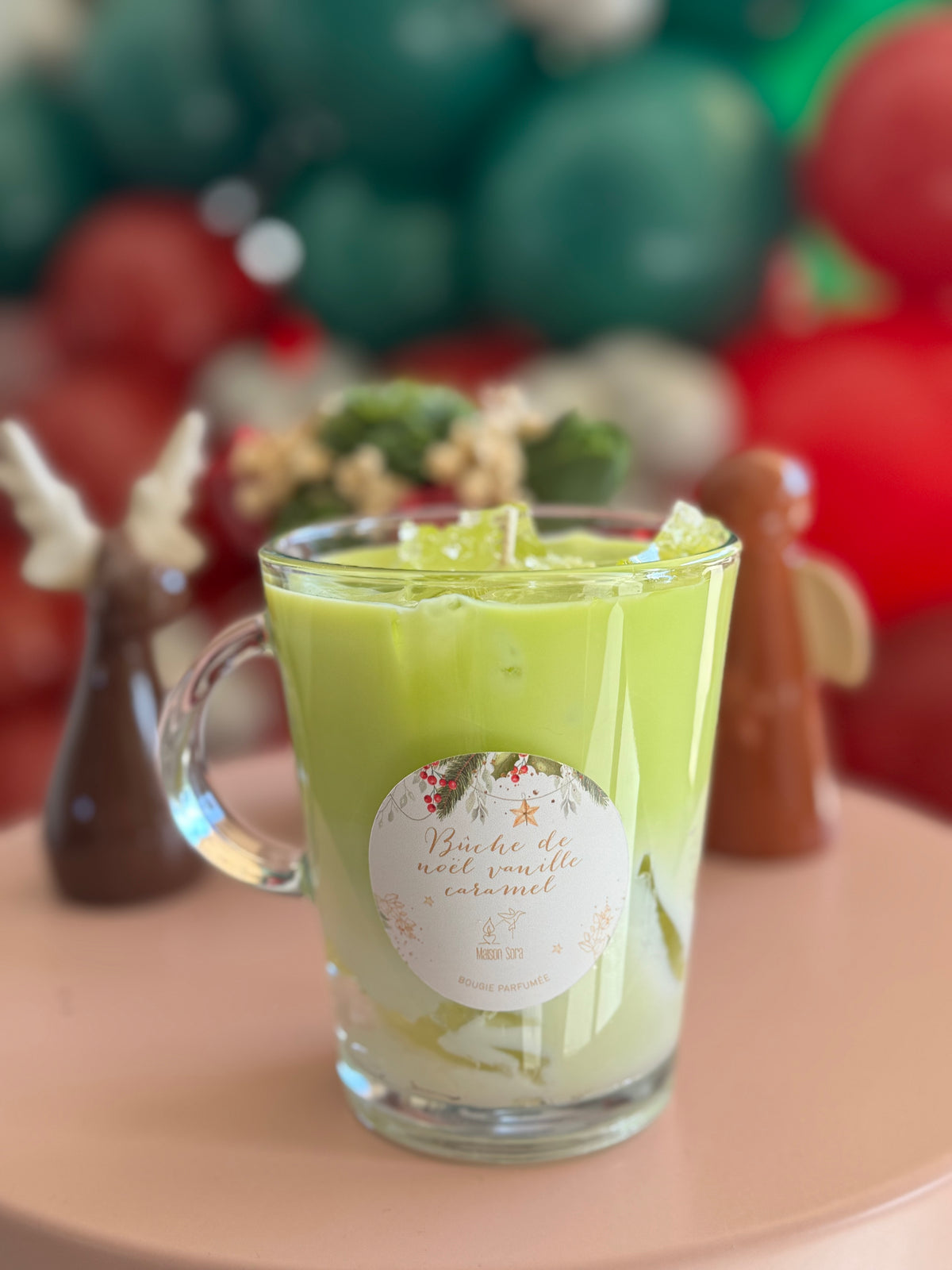 Bougie Matcha green  vanille caramel