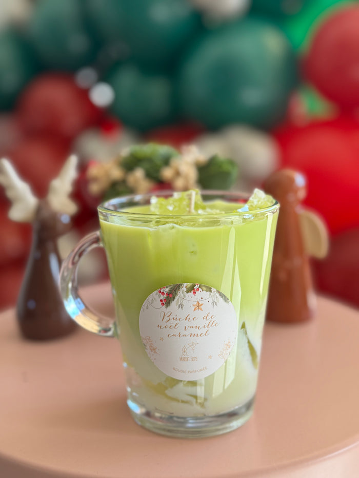 Bougie Matcha green  vanille caramel
