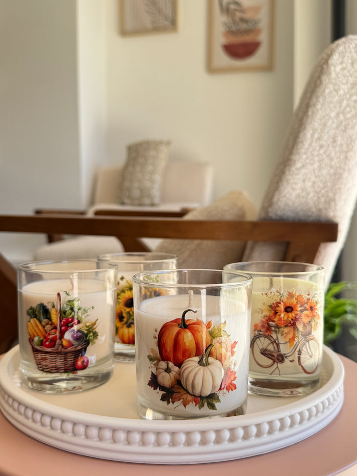 Bougie idylle d'automne + Fondants sucre doré